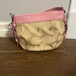 Small pink coach purse